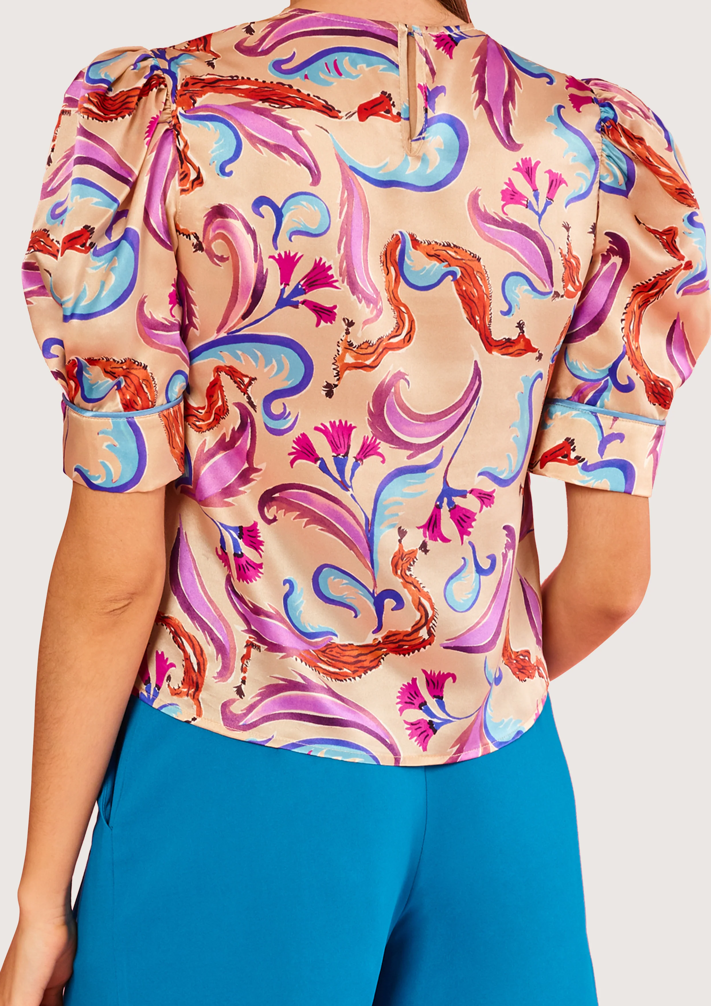 Cristobal Golf Nude Blouse - Image 3