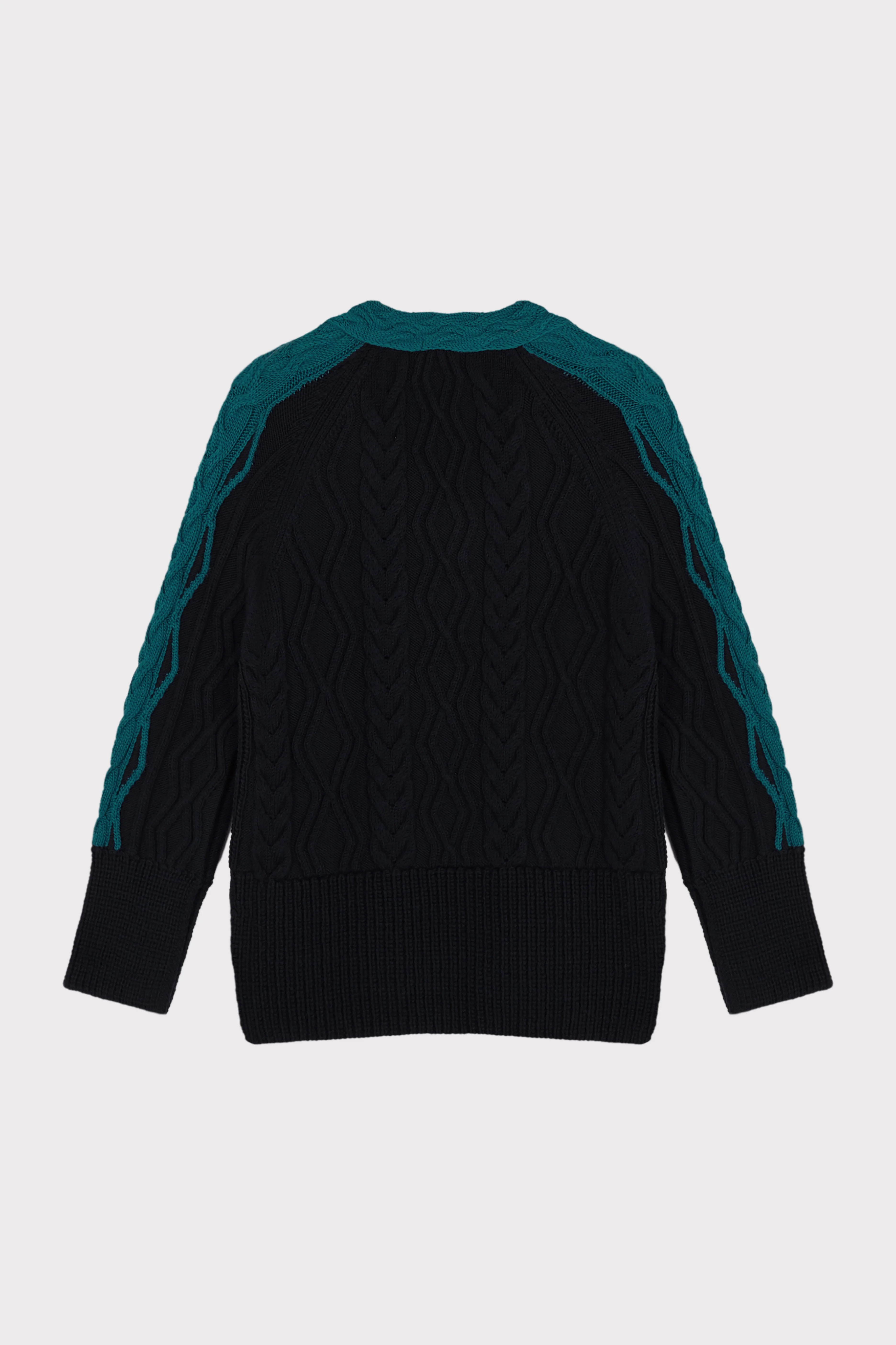 Emerald Braid Navy Jumper - Image 3