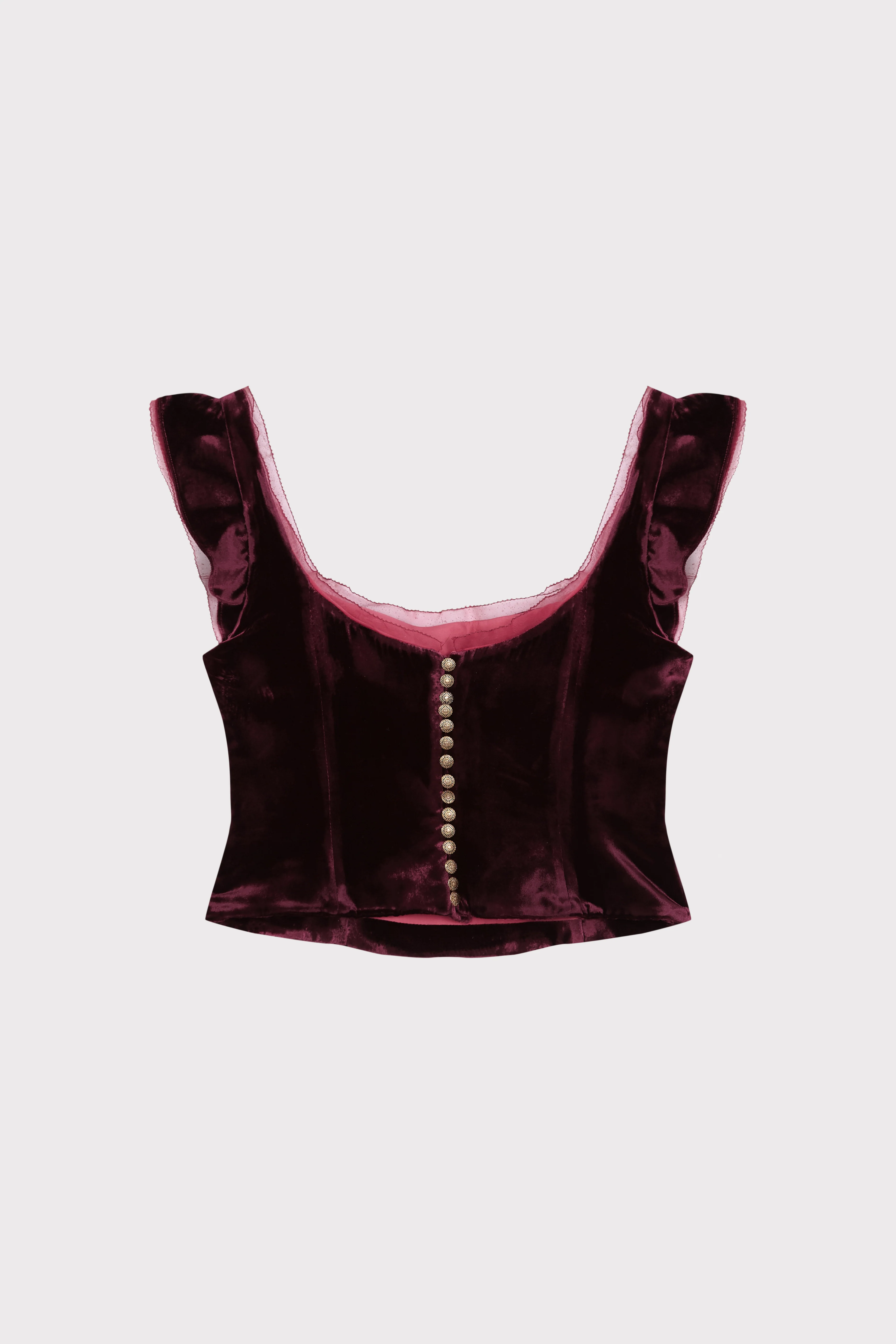 Enchant Bind Wine Corset - Image 3