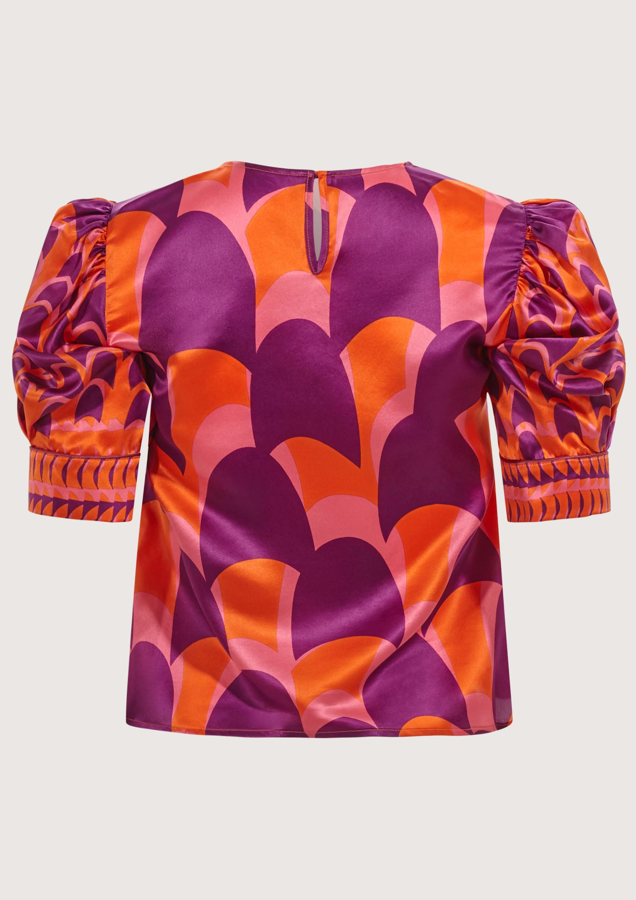 Jean Golf Orange Blouse - Image 3