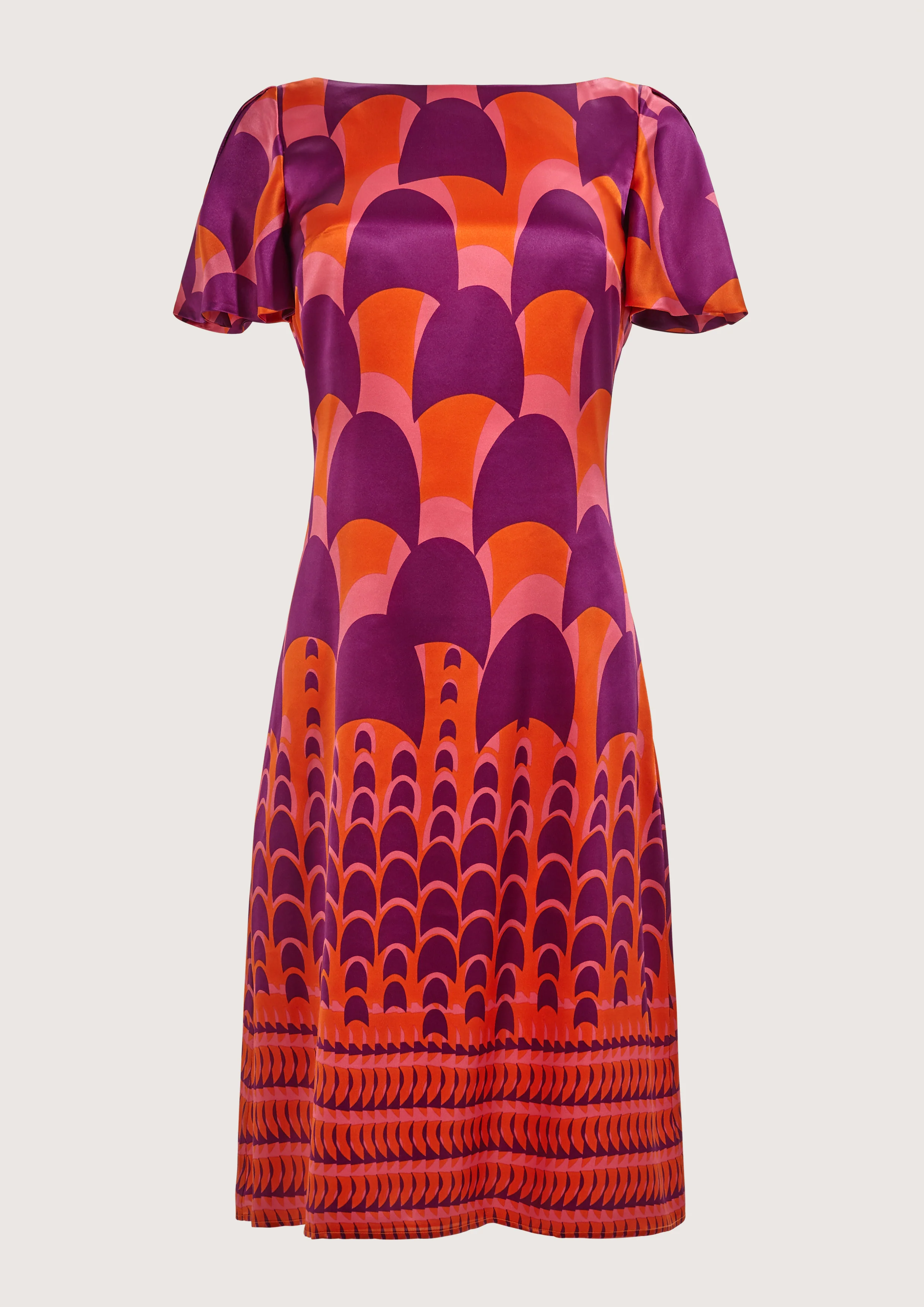 Jean Swim Orange Dress - Image 3