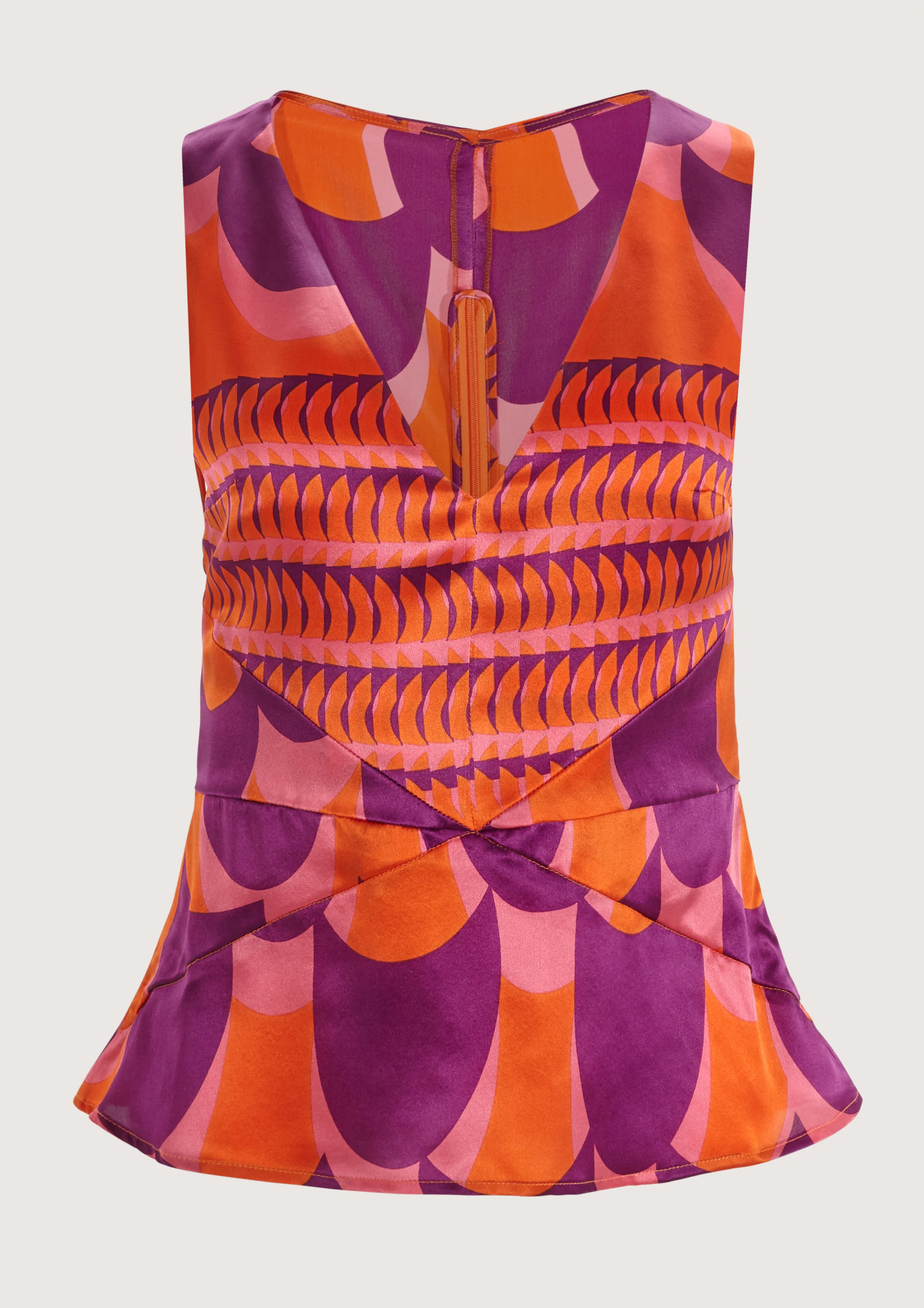 Jean Roller Orange Top - Image 2