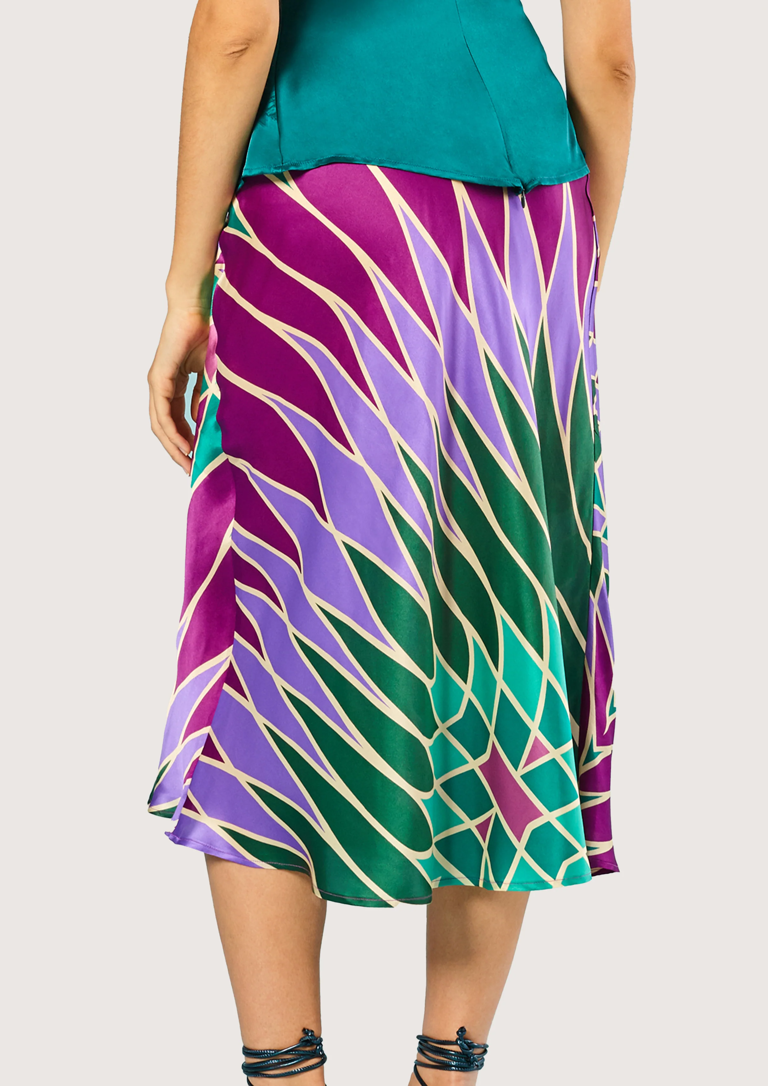 Jean Roller Purple Skirt - Image 4