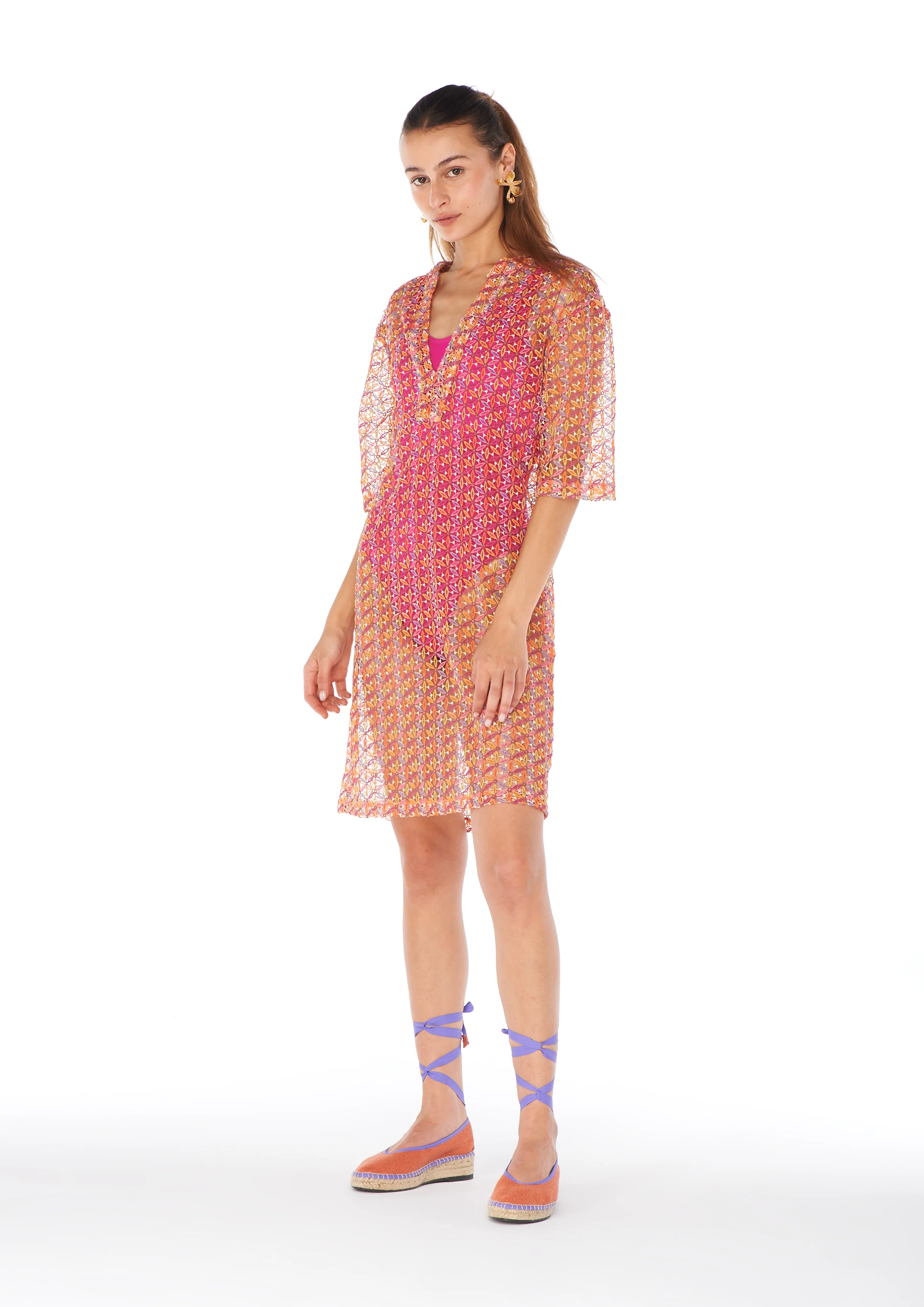 Shan Yu Multicolor Kaftan - Image 3